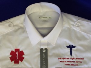 embroidered light ambulance shirt